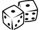  Dice 1 2 8 6 Decal