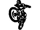  Dirt Biker Silhouette Decal