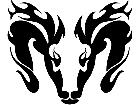  Dodge L O G O Tribal 4 Decal