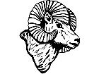  Dodge Ram Head 2 Decal
