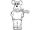  Dog With Flower 0 4 5 V A 1 Decal