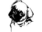  Dogs Pug P A 1 Decal