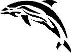  Dolphin Tribal Decal