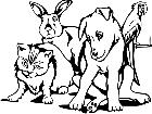  Domestic Animals 1 4 6 V A 1 Decal