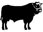  Domestic Animals Bull 0 2 P A 1 Decal