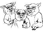  Domestic Animals Cool Pigs M G P A 1 Decal