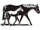  Domestic Animals Horses 0 2 P A 1 Decal