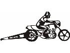  Drag Race Bike M M 1 Decal