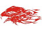  Eagle Flame Head 1 2 E F 1 Decal