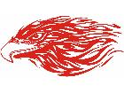  Eagle Flame Head 2 2 E F 1 Decal