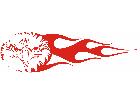  Eagle Head Flame Long 0 6 E F 1 Decal