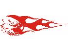  Eagle Head Flame Long 0 9 E F 1 Decal