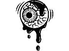  Eye Ball Dripping Decal