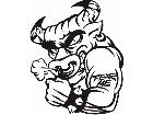  Fear Mascots Bull 0 5 4 3 D G Decal