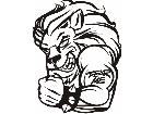  Fear Mascots Lion 0 6 5 3 D G Decal