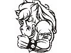  Fear Mascots Mustang 0 6 2 3 D G Decal