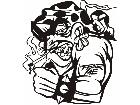 Fear Mascots Pirate 0 6 9 3 D G Decal