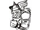  Fear Mascots Viking 0 7 3 3 D G Decal