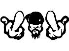  Finger Man Decal