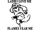  Fire Fighter Ladies Love Me Decal