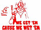  Fire Fighter Wet Em Decal