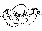  Fish Crab D H P A 1 Decal