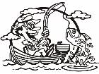  Fisherman Boat Decal