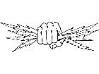  Fistwith Lightning M G P A 1 Decal