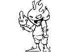  Flame Finger Boy Decal