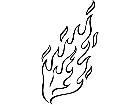  Flame Job Decal