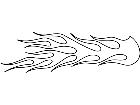  Flames 0 5 2 4 1 V A 1 Decal