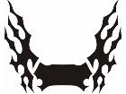  Flames Custom Banner 0 0 1 Decal