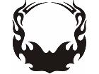  Flames Custom Banner 0 3 5 Decal