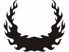  Flames Custom Banner 0 3 7 Decal
