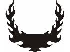  Flames Custom Banner 0 3 8 Decal