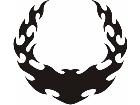  Flames Custom Banner 0 4 0 Decal