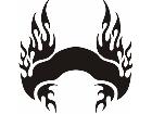  Flames Custom Banner 0 4 6 Decal