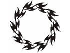  Flames Round 0 5 6 Decal