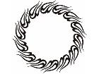  Flames Round 0 6 3 Decal