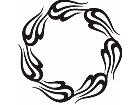  Flames Round 0 6 4 Decal