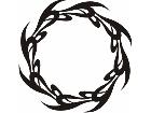  Flames Round 0 6 6 Decal