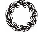  Flames Round 0 7 4 Decal