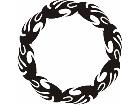  Flames Round 0 7 8 Decal