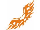  Flames Tribal Style 0 1 2 Decal