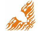  Flames Tribal Style 0 1 4 Decal