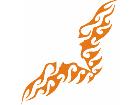  Flames Tribal Style 0 1 6 Decal