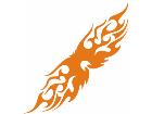  Flames Tribal Style 0 1 9 Decal