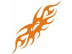  Flames Tribal Style 0 2 4 Decal