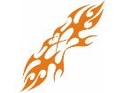  Flames Tribal Style 0 2 5 Decal