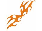  Flames Tribal Style 0 2 7 Decal